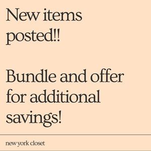 New items!!